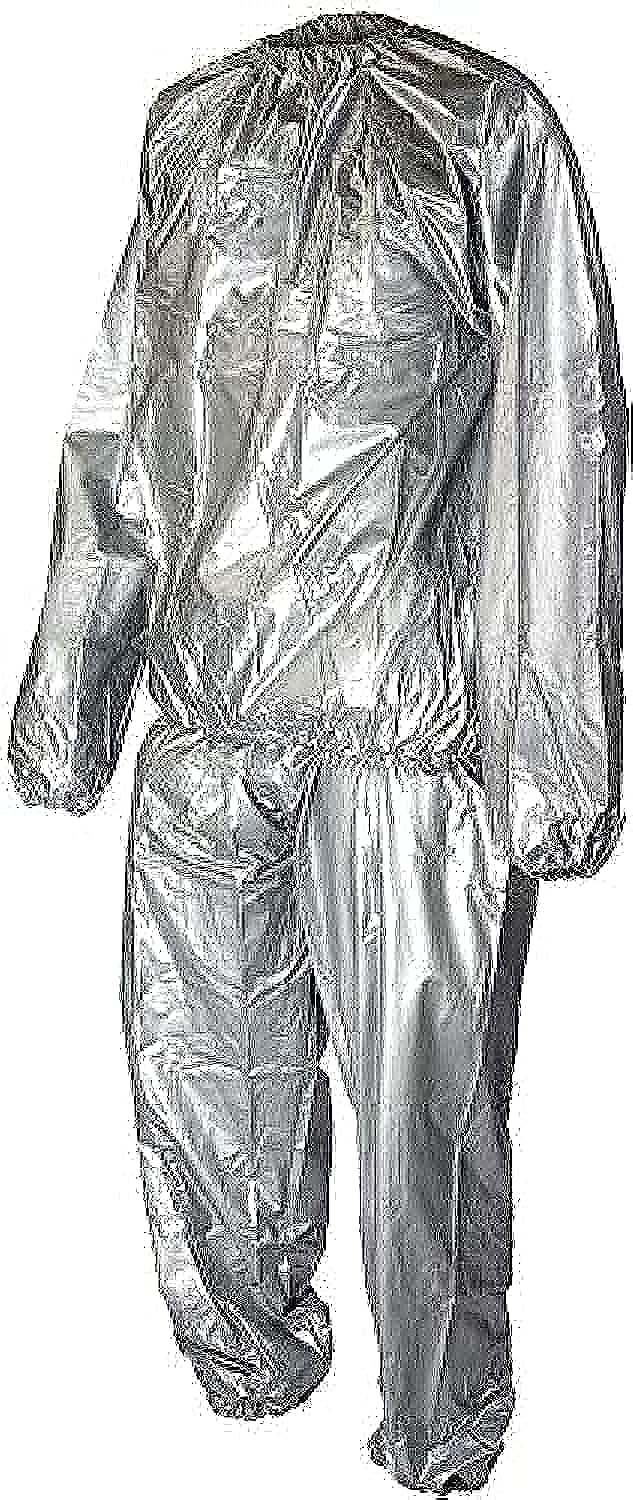 ALSafi-EST Sauna Suit, Size XXXL, Silver