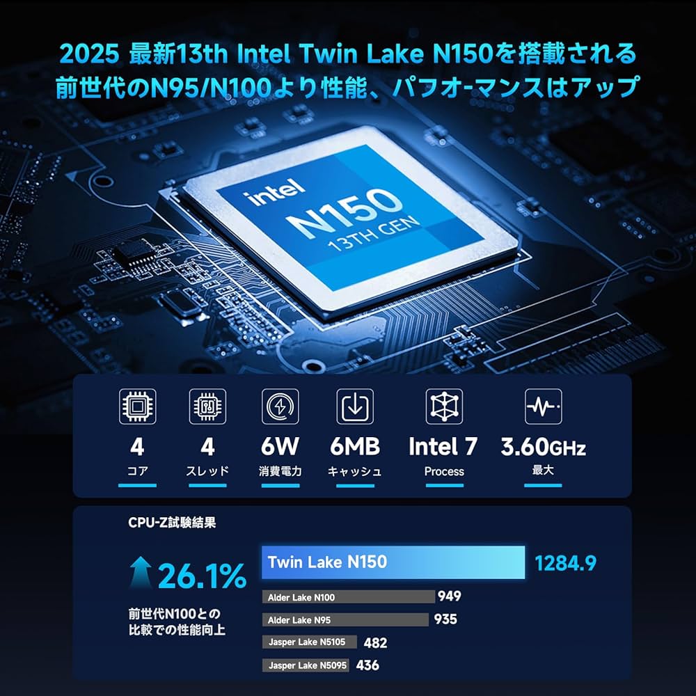 Amazon.co.jp: Mini PC, Intel N150 First Appearance, BMAX B4