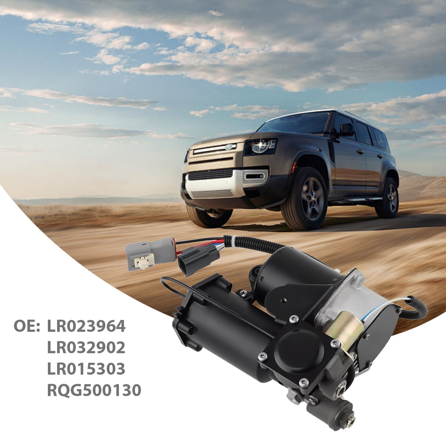 ANBOO Bomba de compresor de suspensión neumática con relé para Land Rover Range Rover Sport LR023964