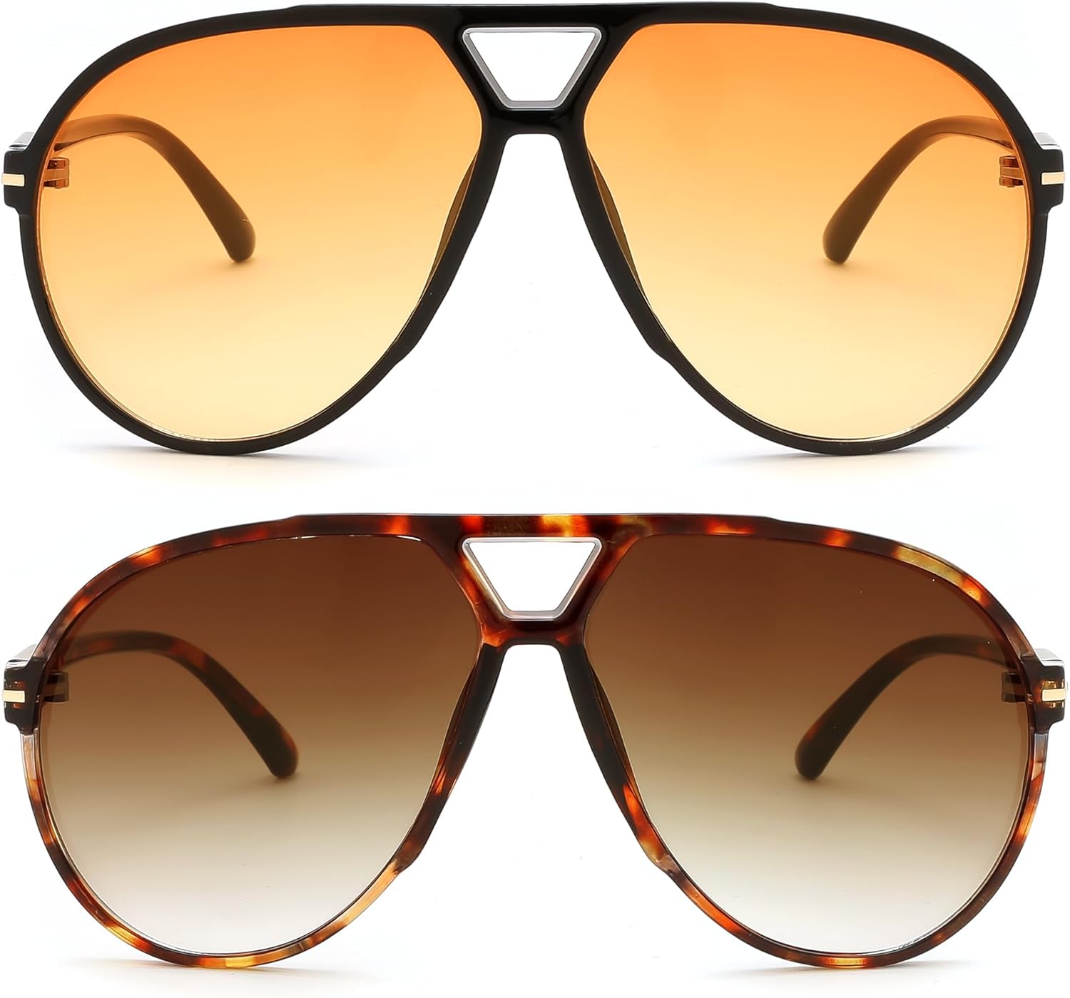 FEISEDY Retro Oversized Sunglasses for Women Men Classic 70s Trendy Sun Glasses Vintage Shades B0289 - Image 6