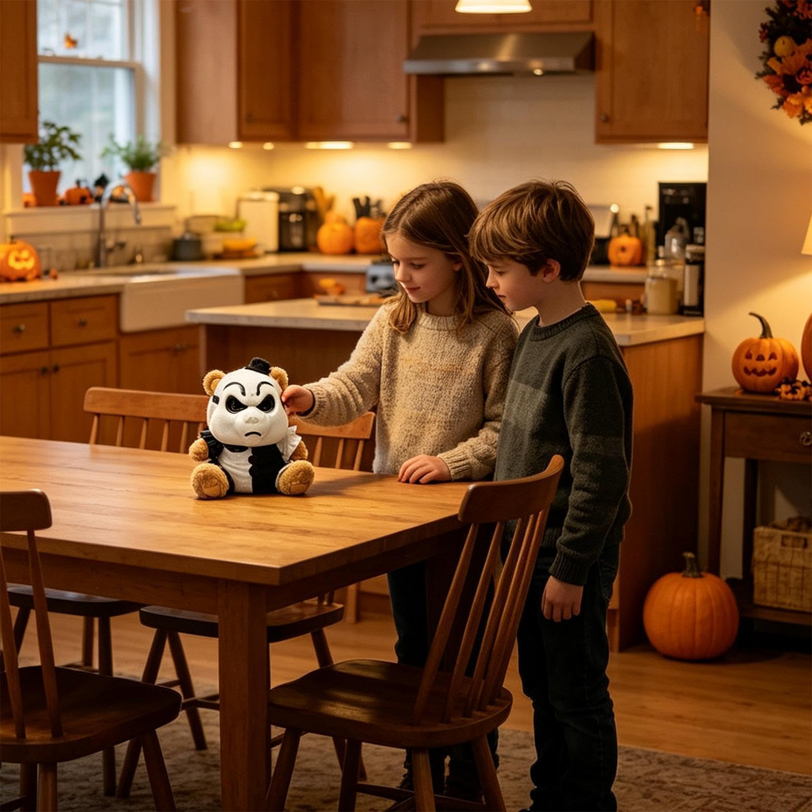 Generisch Orso di peluche di Halloween, morbido peluche come decorazione