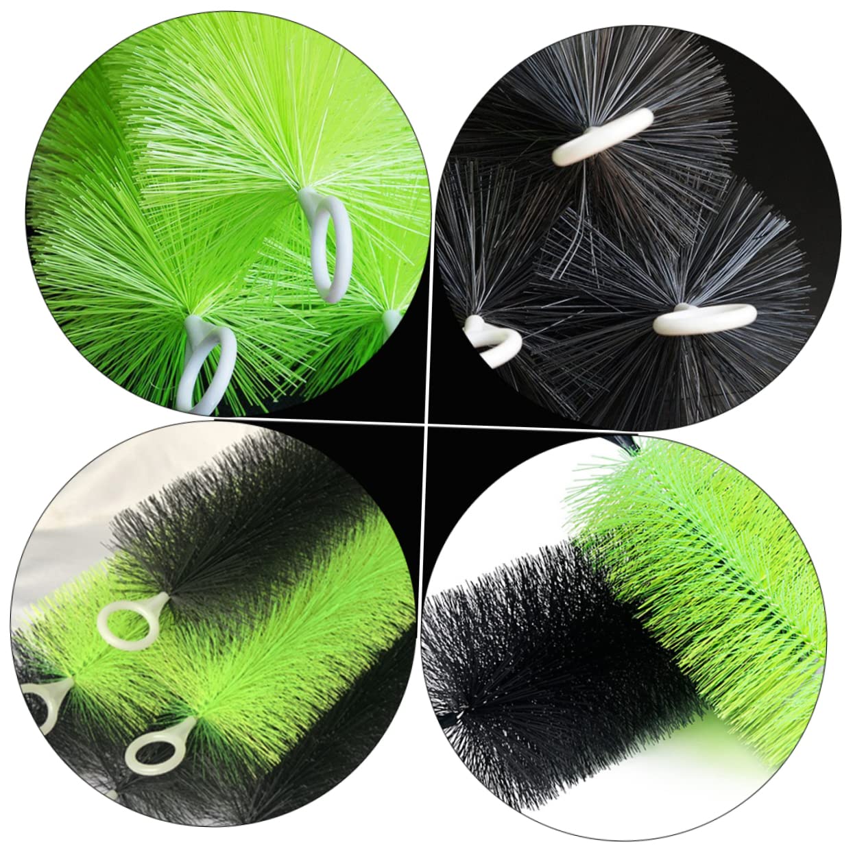 YARNOW 6 Piezas Cepillo para Incubar Peceras Cepillo para Limpieza De Peceras Suministros Vacío Decoración Tubo Piscina Cepillo Electrico para Limpieza Black Alambre Ambiental