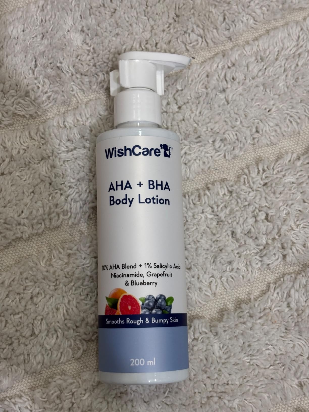 Buy WishCare 10% AHA + 1% BHA Body Lotion - Smooths Rough & Bumpy Skin ...