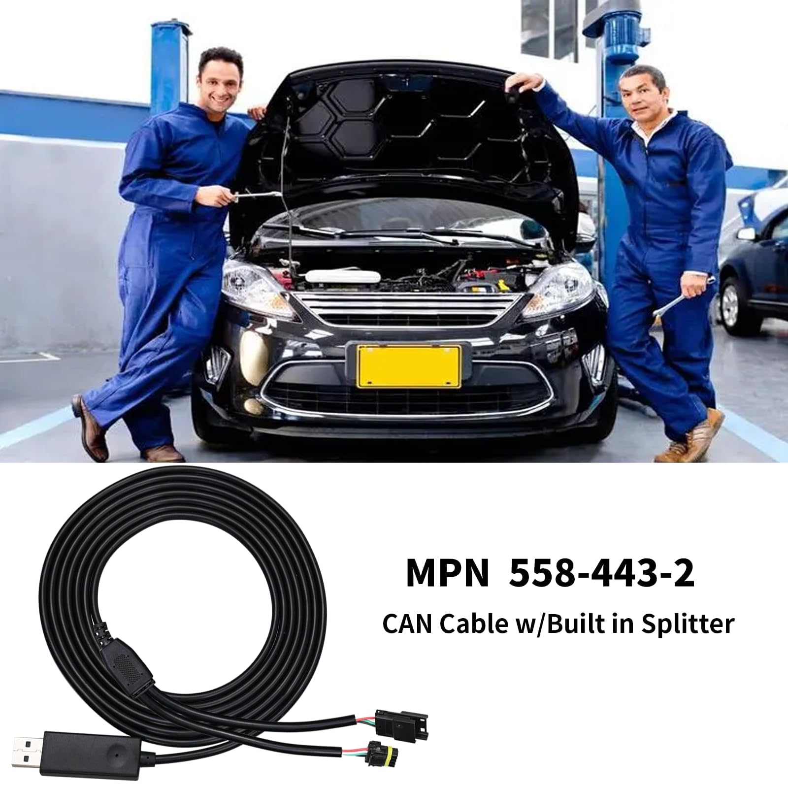 Cable USB/CAN con divisor integrado para Holley EFI Sniper EFI Terminator X, Vanshly (558-443-2)