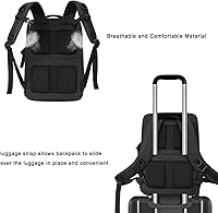 Vista 6 de MOSISO Camera Backpack,DSLR/SLR/Mirrorless Photography Waterproof 17.3 inch Camera Bag with Front Hard Shell&Laptop Compartment&Tripod Holder&Rain