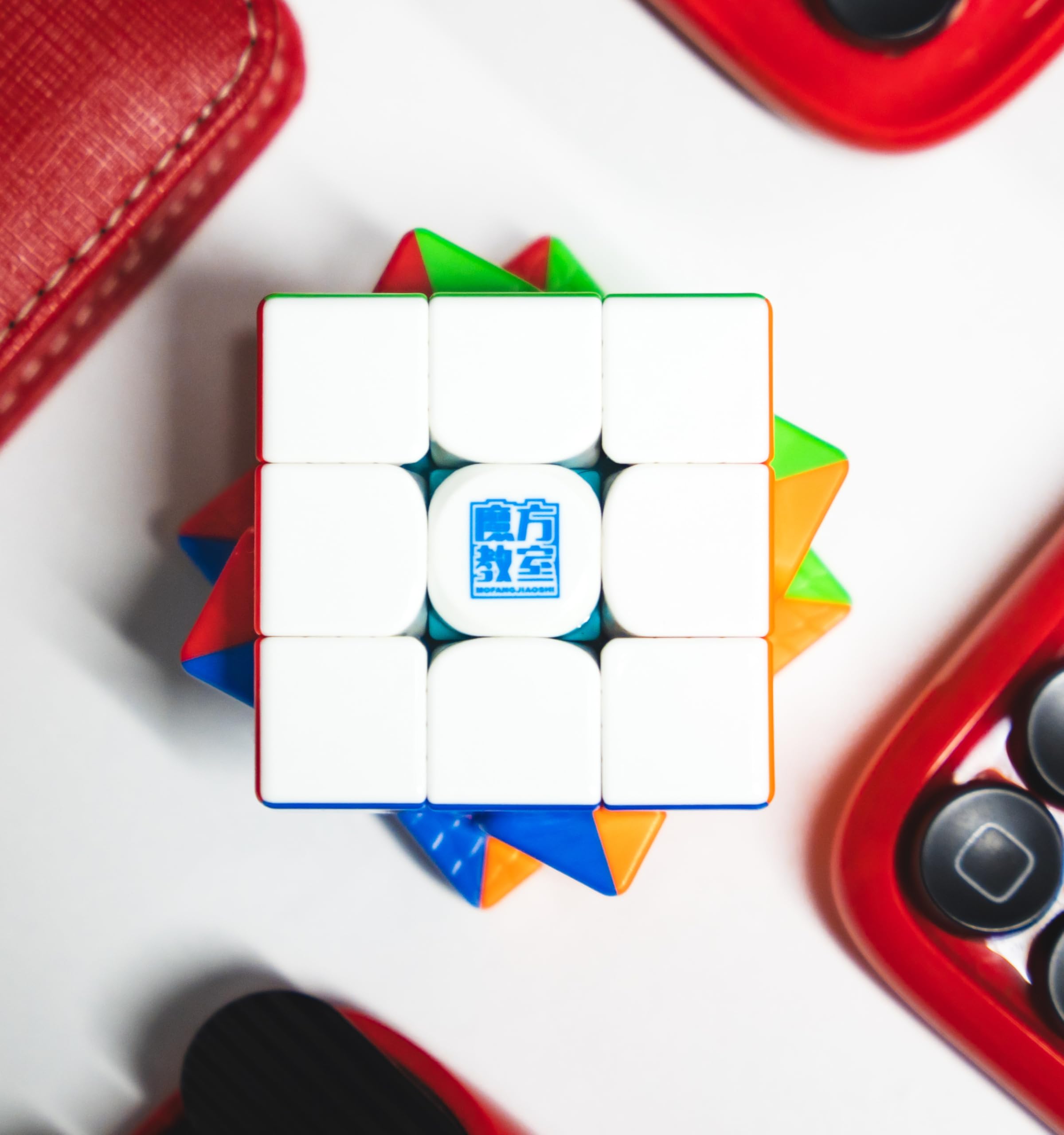 Moyu RS3M V5 2023 Magnetic Dual Adjustment 3x3 Speed Cube, Professional 3x3 Puzzle RS3M V5 Magnetic Master Speedcube (magnetyczna podwójna regulacja) Gift for Speed Cuber