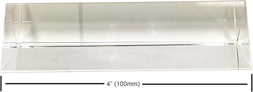 Miniatura 4 de Prisma triangular de vidrio óptico Amlong Crystal de 4pulgadas para la enseñanza del espectro de luz 100 mm