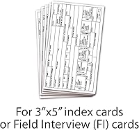 Vista 5 de TPK - Klipboard táctico de bolsillo Portapapeles de bolsillo para socorristas Se adapta a tarjetas de índice de 3 x 5 pulgadas y tarjetas