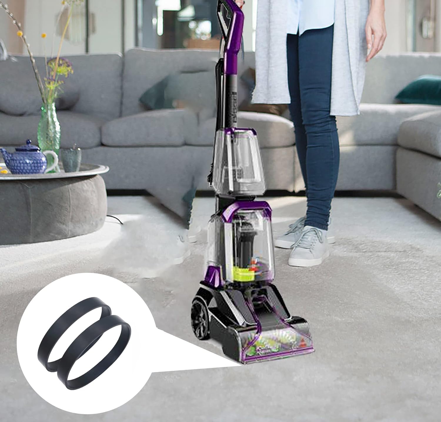 Bissell Cleanview Swivel Pet Vacuum Belt LANMU Replacement Belts