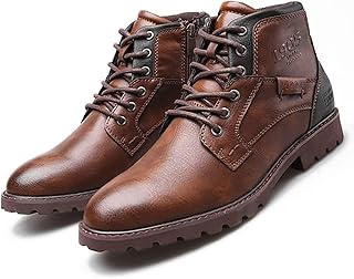 [Vic Gray] メンズ 革靴 ブーツ ビジネスシューズ ハイカット 本革 カジュアル サイドジッパーブーツ 防水 滑り止め 秋冬 職場用 通勤 メンズ チャッカーブーツ 紳士靴 革靴 メンズ 防滑 メンズシューズ