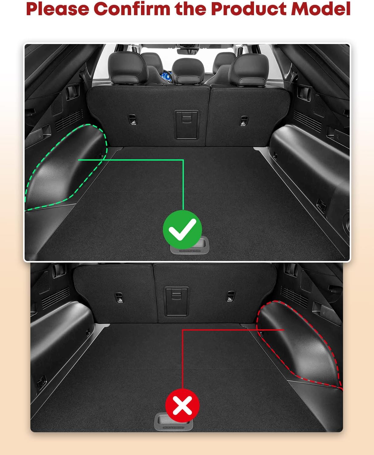 YHTAUTO Floor Mats & Cargo Mat Fit 2022-2025 Kia EV6 Wind AWD, TPE All Weather Car Mats Waterproof Anti-Slip Odorless Floor Liner, Interior Accessories, 1st & 2nd Row & Trunk Mat, Set of 4 - Image 11