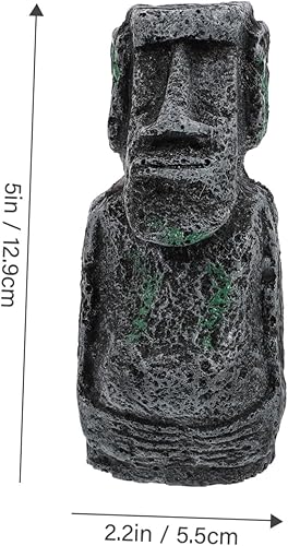 Miniatura 7 de balacoo Escultura de pecera, adornos de resina, decoración de estatua de piedra, adornos de paisaje para mascotas, pecera, acuario, decoración de