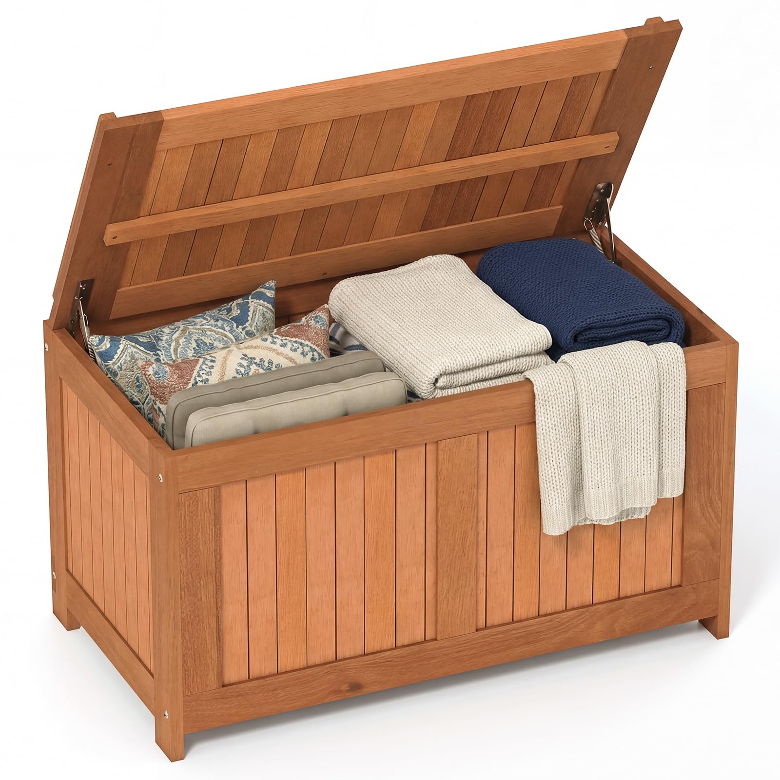 HAPPYGRILL Outdoor Wood Deck Box