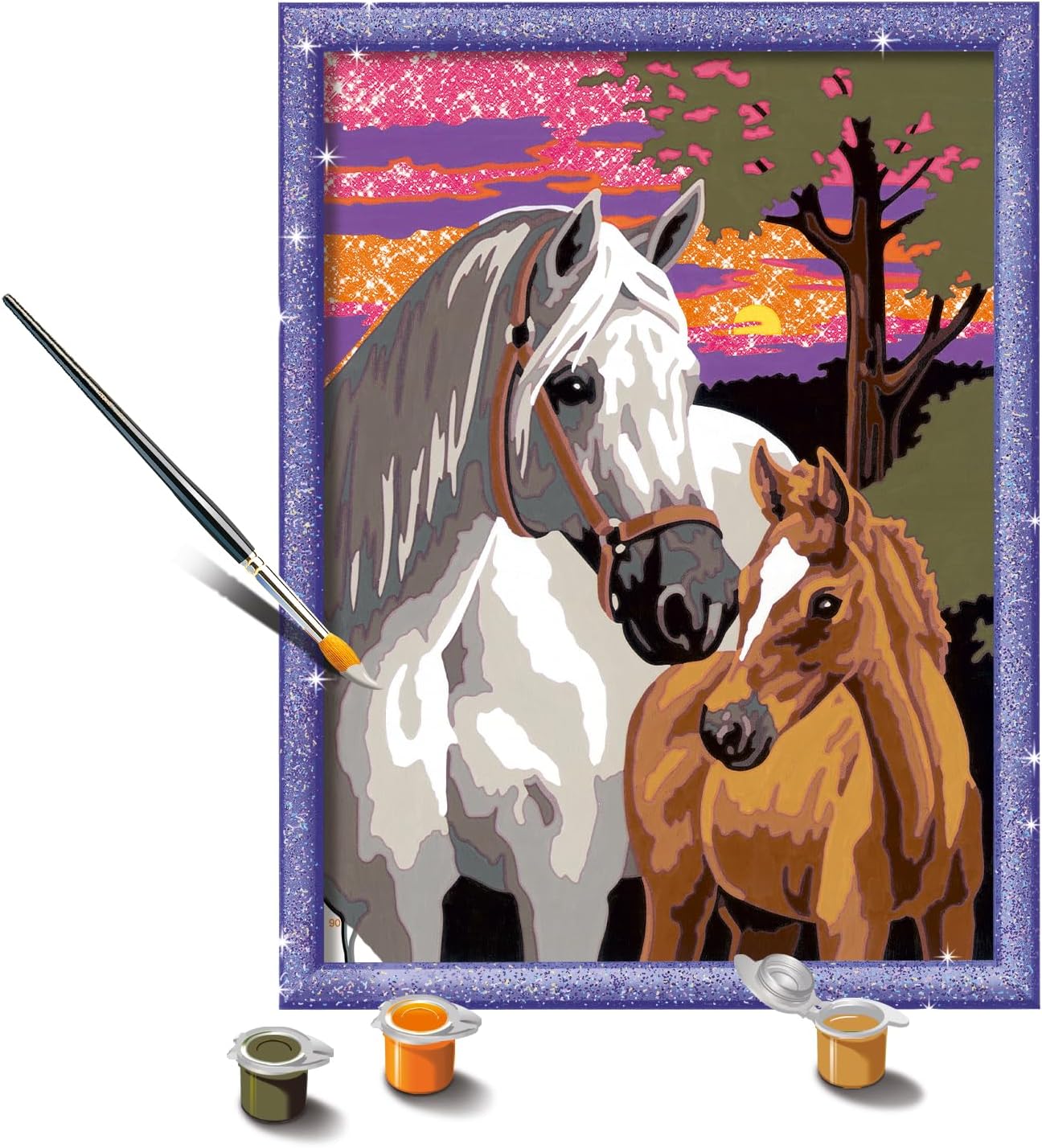 Sunset Horses Paint by Numbers Kit for Kids - 20052 - Painting Arts and Crafts for Ages 9 and Up