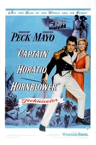 Posterazzi EVCMCDCAHOEC004H - Póster de la película de Capitán Horacio Hornblower Gregory Peck Virginia Mayo 1951, 11 x 17