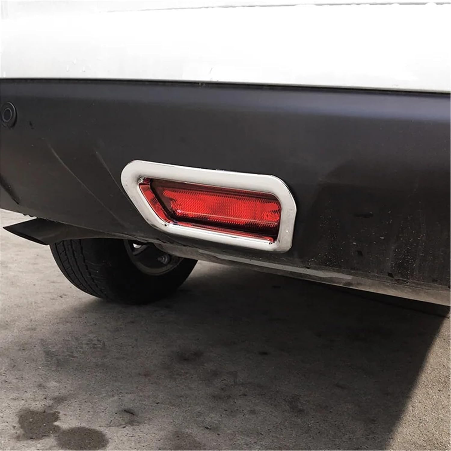 Compatible For Nissan Xtrail X-trail T32 Rogue 2014-2021 Rear Brake Lamp Light Cover Detector Frame Sticker ABS Chrome Trim Accessories