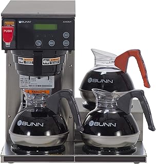 BUNN Axiom 15-3, Automatic Commercial 12-Cup Coffee Maker, 3 Lower Warmers, 38700.0002