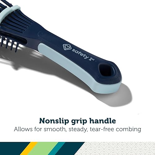Miniatura 2 de Safety 1st Cepillo desenredante de cierres universales, la diapositiva ajusta el ancho de las cerdas para cepillar suavemente todo tipo de cabello,