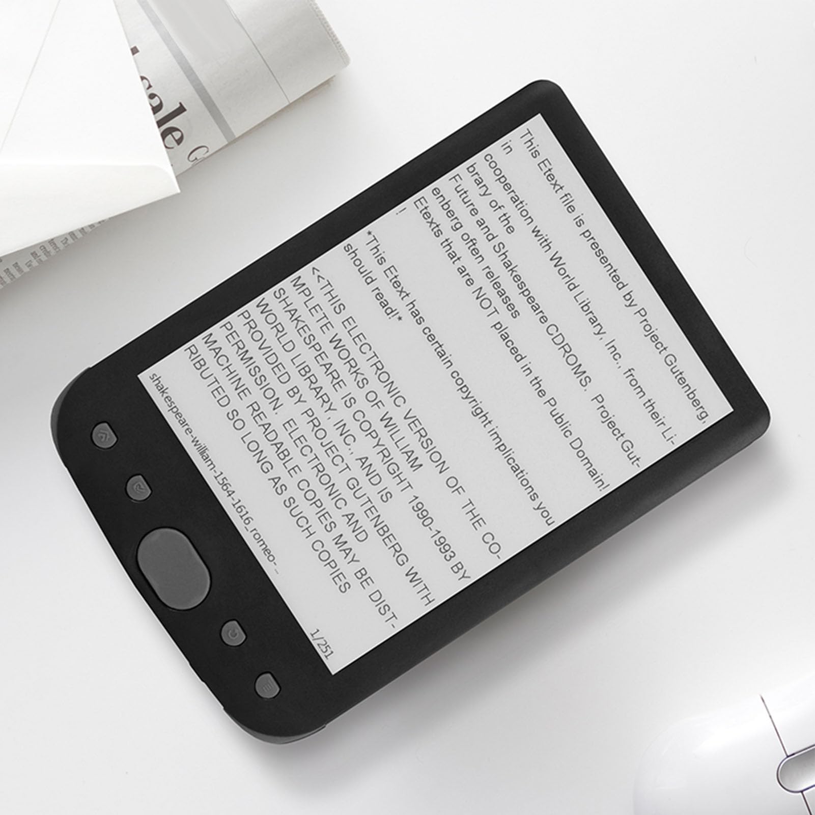 Bewinner 6-Zoll-E-Book-Reader, Touchscreen-Tintendisplay, 8 GB Speicher, 2500-mAh-, Leichter E-Reader mit Papierähnlichem Erlebnis – Tragbarer Digitaler für PDF, EPUB, MOBI