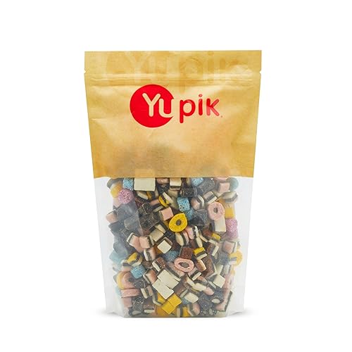 Yupik Mini regaliz Allsorts con sabor natural 22 libras