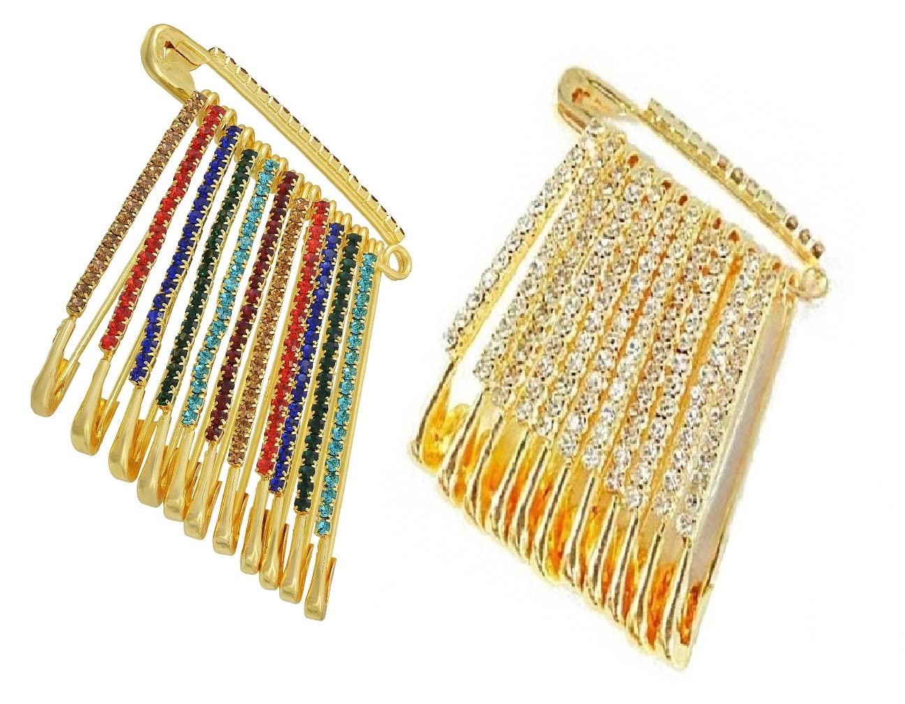 VAMA FASHIONS Multicolour Safety Saree pin combo set Dupatta Chunri scarfs Hijab Sari pleats Pins broaches for Women (B09PJM133Z) Amazon Price History, Amazon Price Tracker