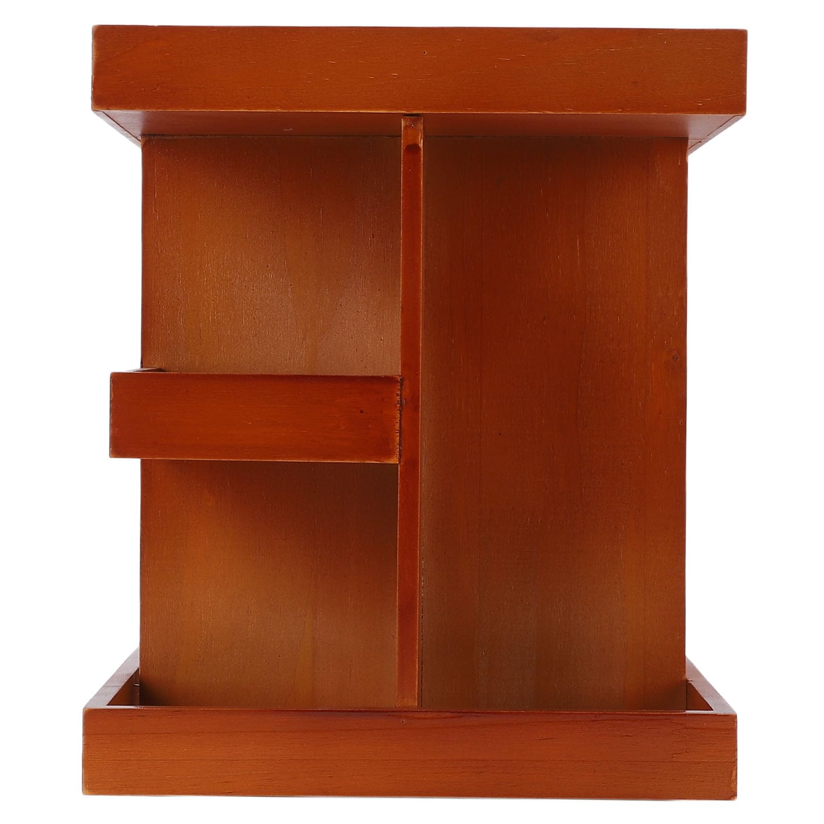 Srliya Organizer per Trucchi Girevole a 360 Gradi, Scaffale da Scrivania in Legno con Scomparti Multipli, Vetrina per Cosmetici, per la Cura della Pelle, Profumi, Camera da Letto,