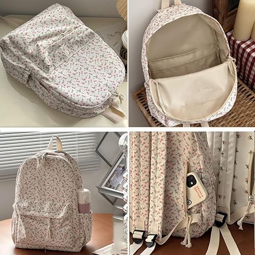 Miniatura 3 de Kawaii - Mochila universitaria de 16.1 pulgadas para mujer, Rosa, Mediana, Moderno