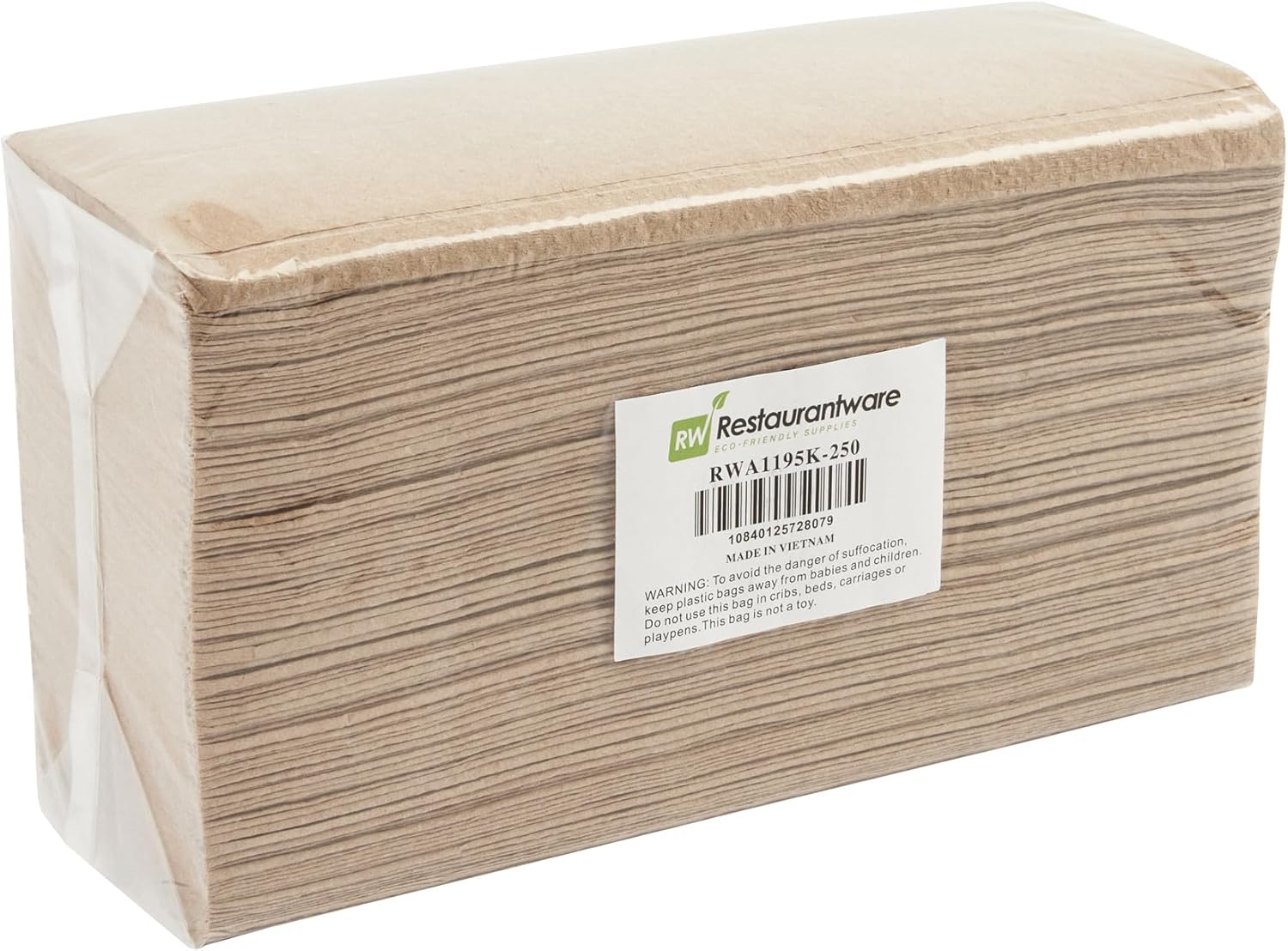 Restaurantware-Paper Towels M Fold 9.5 x 9.25 Inch 4000 Commercial Paper Towels Multifold Hand Towel 1 Ply Dispensers Sold Separately Kraft Towel With Full-Dot Embossing