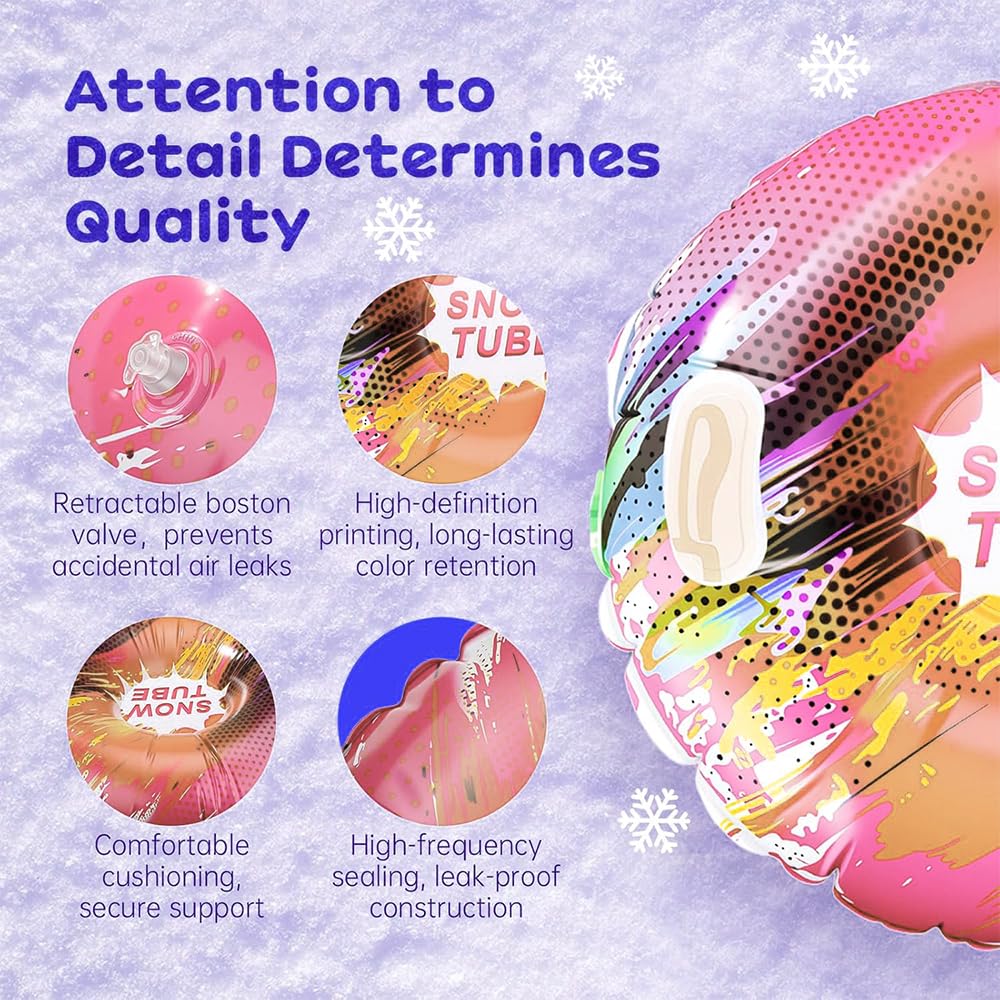 Donut Snowrohr Trineo inflable Juguetes de nieve para adultos Actividad al aire libre