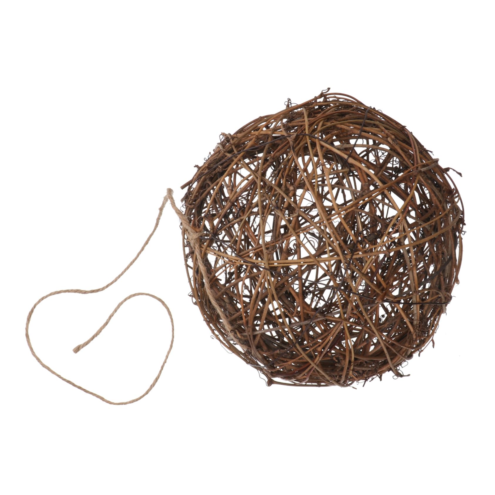 Abaodam 1Pc Hanging Hummingbird Nest Outdoor Bird Nesting Material Durable Rattan Ball Lightweight Design for DIY Bird Feeders for Attracting Wild Birds Your Garden