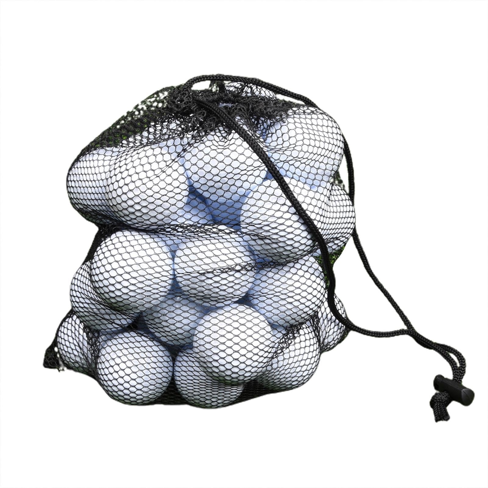 Contenitore per palline da golf in nylon con coulisse, grande capacità borsa multifunzionale