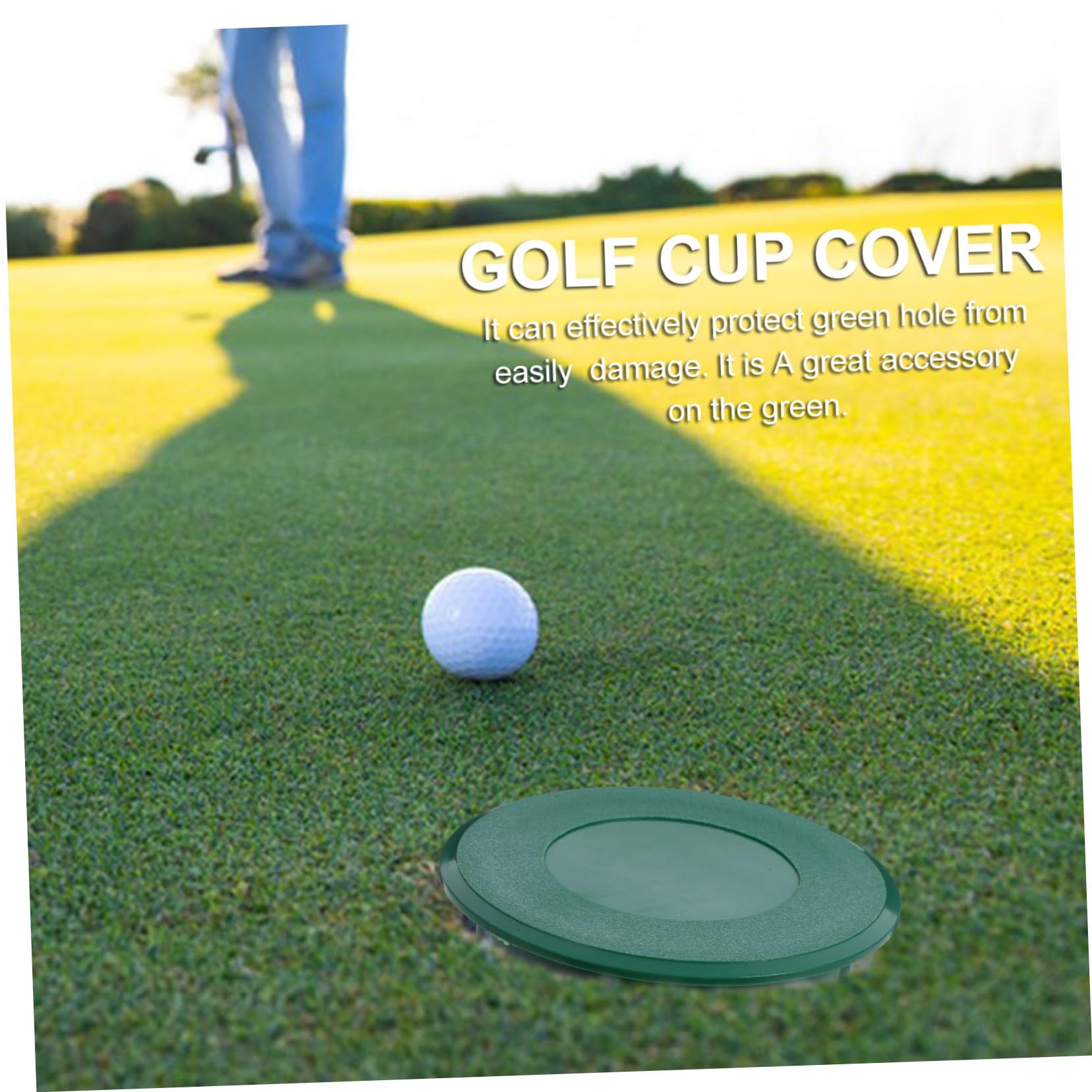 BESPORTBLE 4pcs Practice Hole Rings Cup Cover Golf Hole Cup and Cover Training Tools for Office