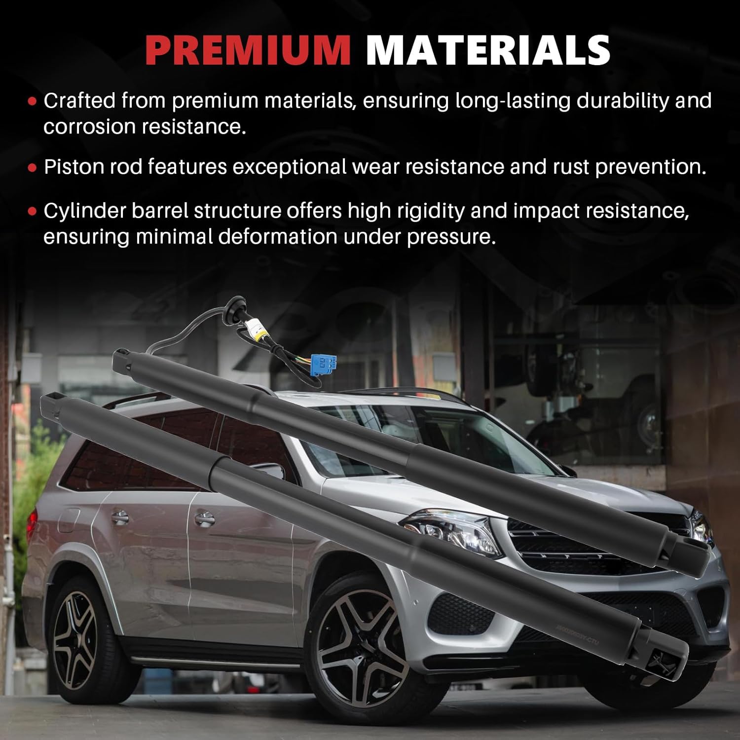 1669803764 2Pcs Rear Left & Right Tailgate Driver Power Hatch Lift Support Shock Compatible with Mercedes-Benz GL350 GL450 GL550 GLS450 GLS550 2013-2019 Replace 1668901230 A1668900100