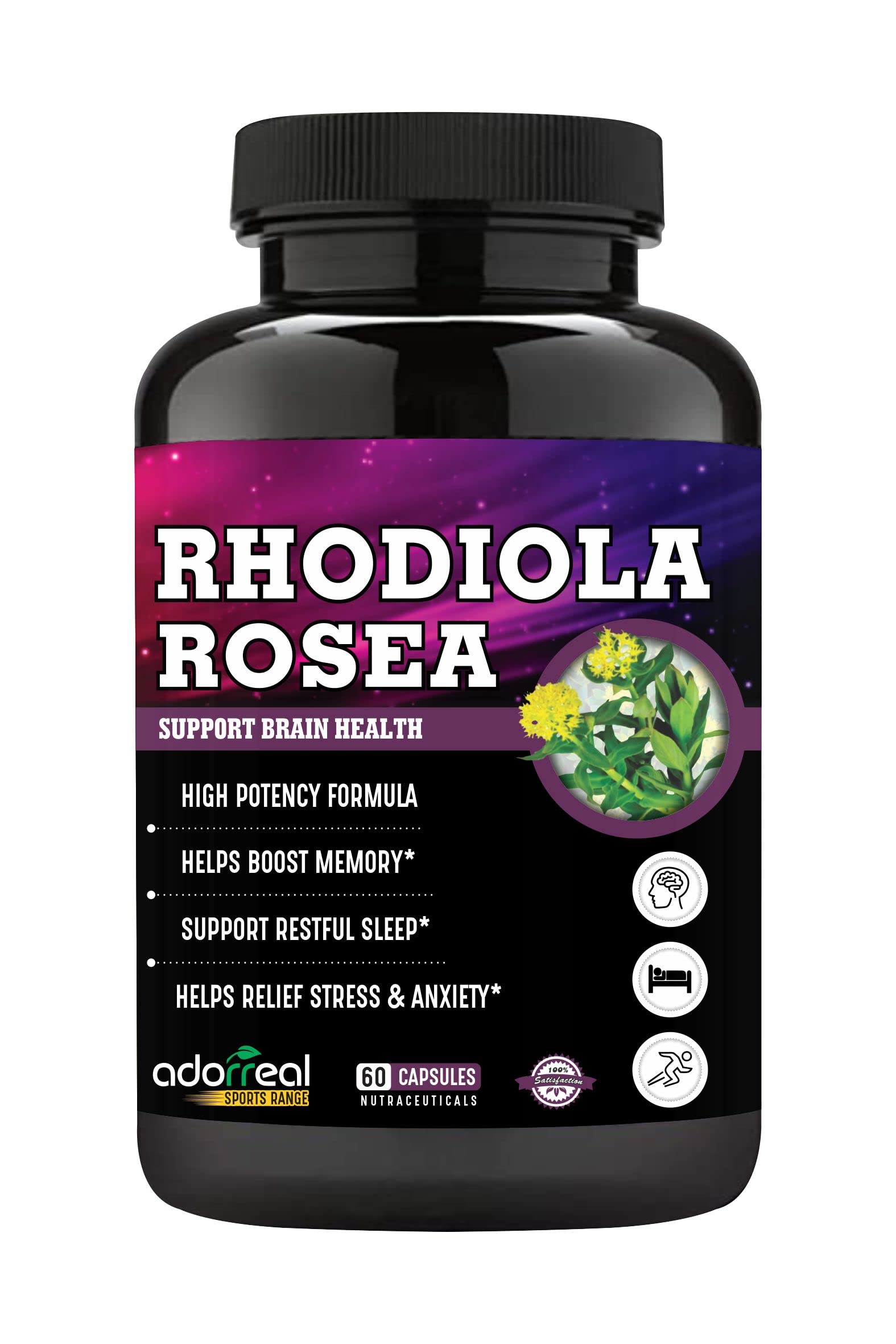 Adorreal Sports Range Rhodiola Rosea 60 Capsules, Support Brain Health, Boost Memory, Restful Sleep, Relief Stress and Anxiety (B08BLHVTP6) Amazon Price History, Amazon Price Tracker