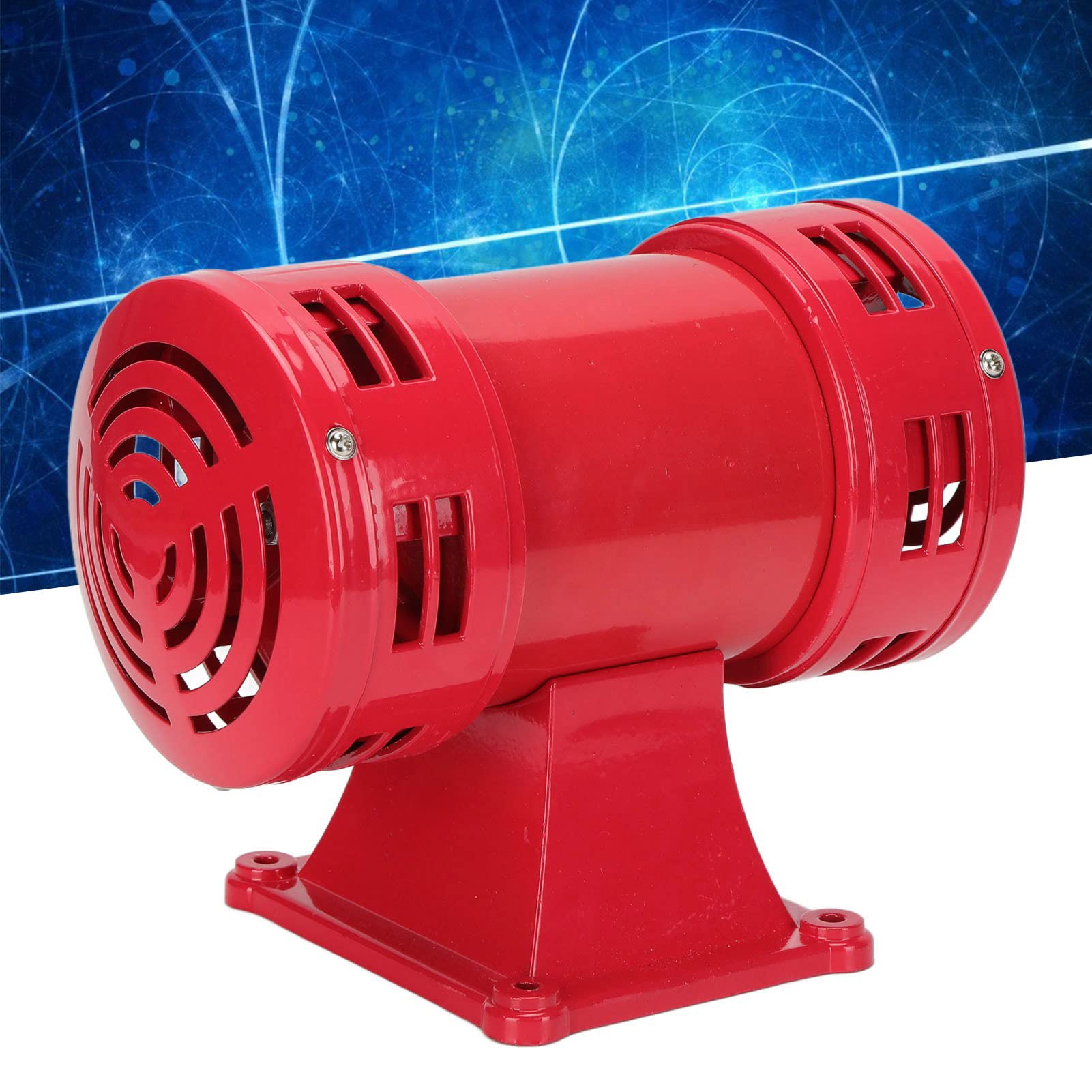 Haofy Alarma de Ataque Aéreo de Doble Vía Sirena Impulsada por Motor Eléctrico de Alta Eficiencia CA 220 V MS‑490 para Voladuras, Depósitos Aleación de Aluminio + Acero Inoxidable