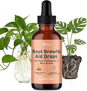 Root Drops - Liquid Rooting Hormone for Cuttings- Fast Growth Propagation Drops | Less Shock in Water/Soil/LECA/Moss | Fits Pothos, Monstera, Philodendron & All Houseplants (4 oz) (1)