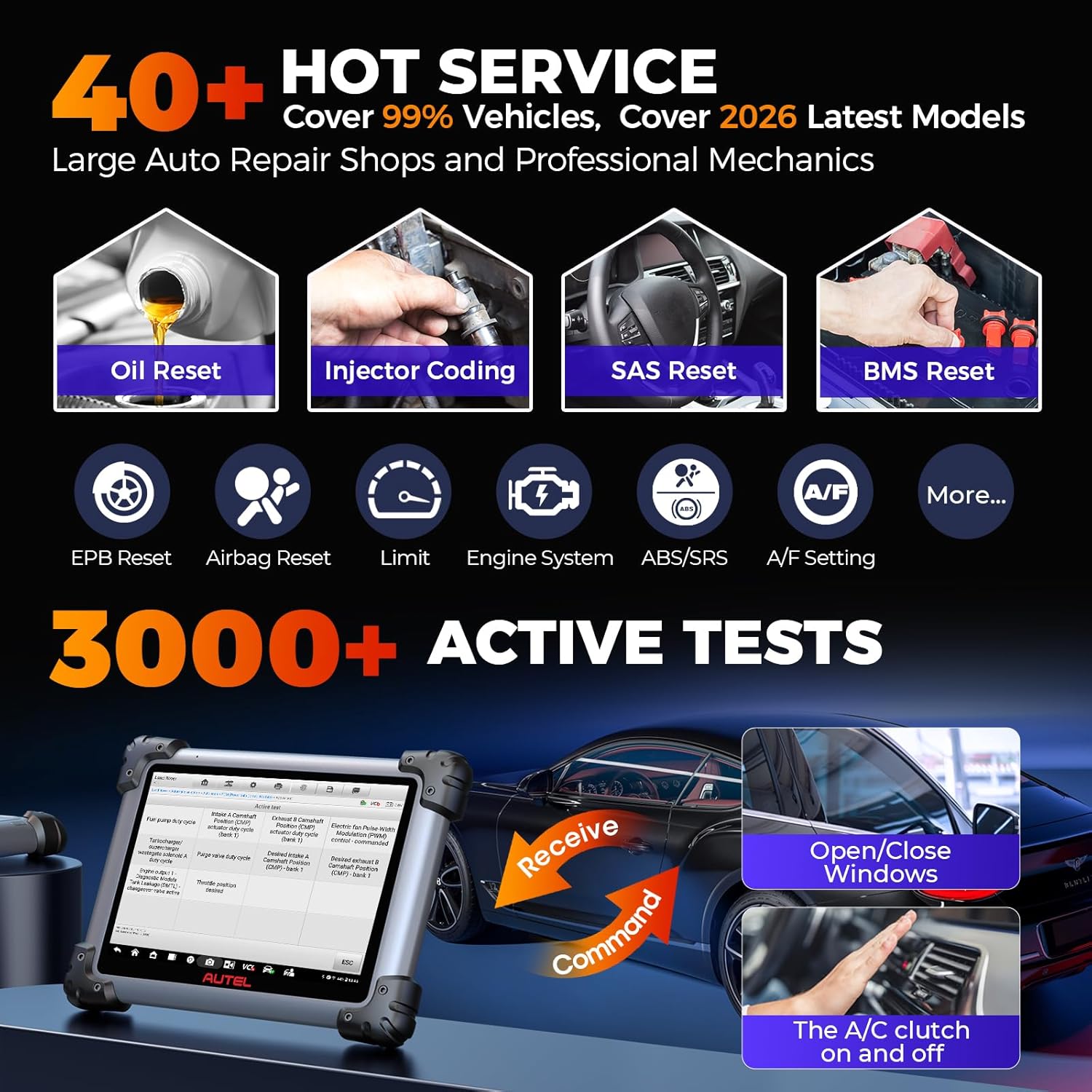 Autel MaxiSys Elite II PRO w/MV108S Scanner, 2-Year Update ($2590) Elite 2 Pro, Same as Ultra MS909 MS919 Up of MS908S PRO II MK908P, Motor TruSpeed, J2534 ECU Programming & Coding, CAN FD DoIP