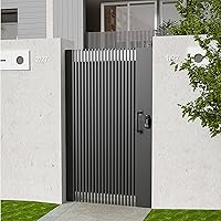 Vista 5 de Manija de puerta de granero de tubería industrial rústica para barra de agarre de 12 pulgadas, juego de 2 (color negro)