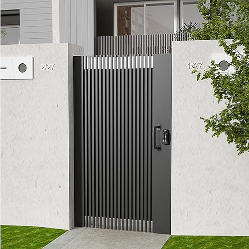 Miniatura 5 de Manija de puerta de granero de tubería industrial rústica para barra de agarre de 12 pulgadas, juego de 2 (color negro)