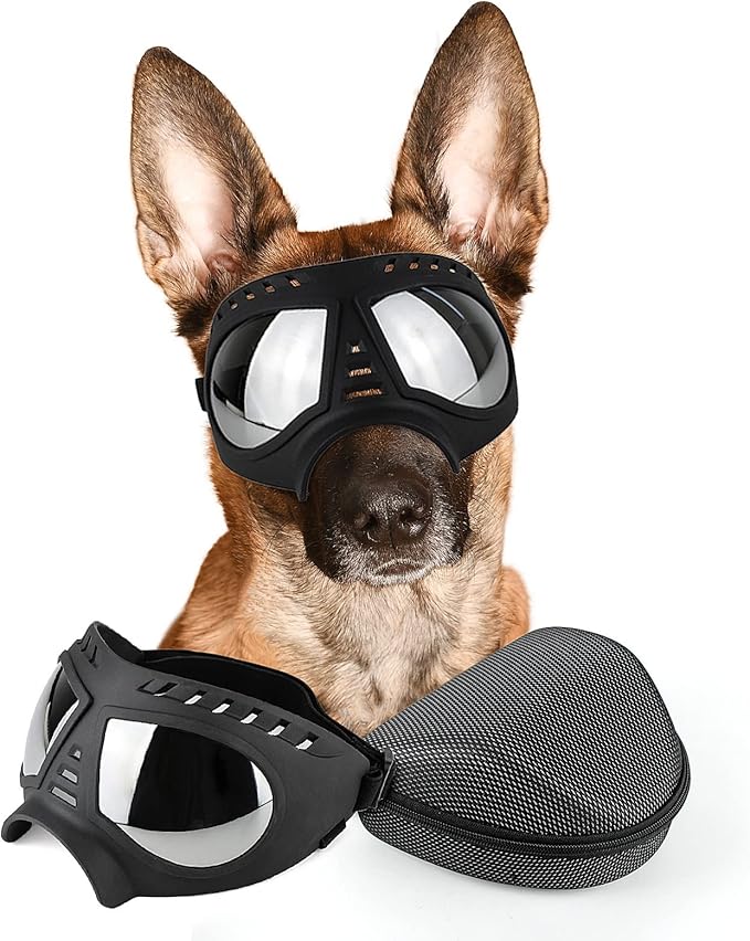 PETLESO Dog Goggles Large Breed, Dog Sunglasses Large Breed UV