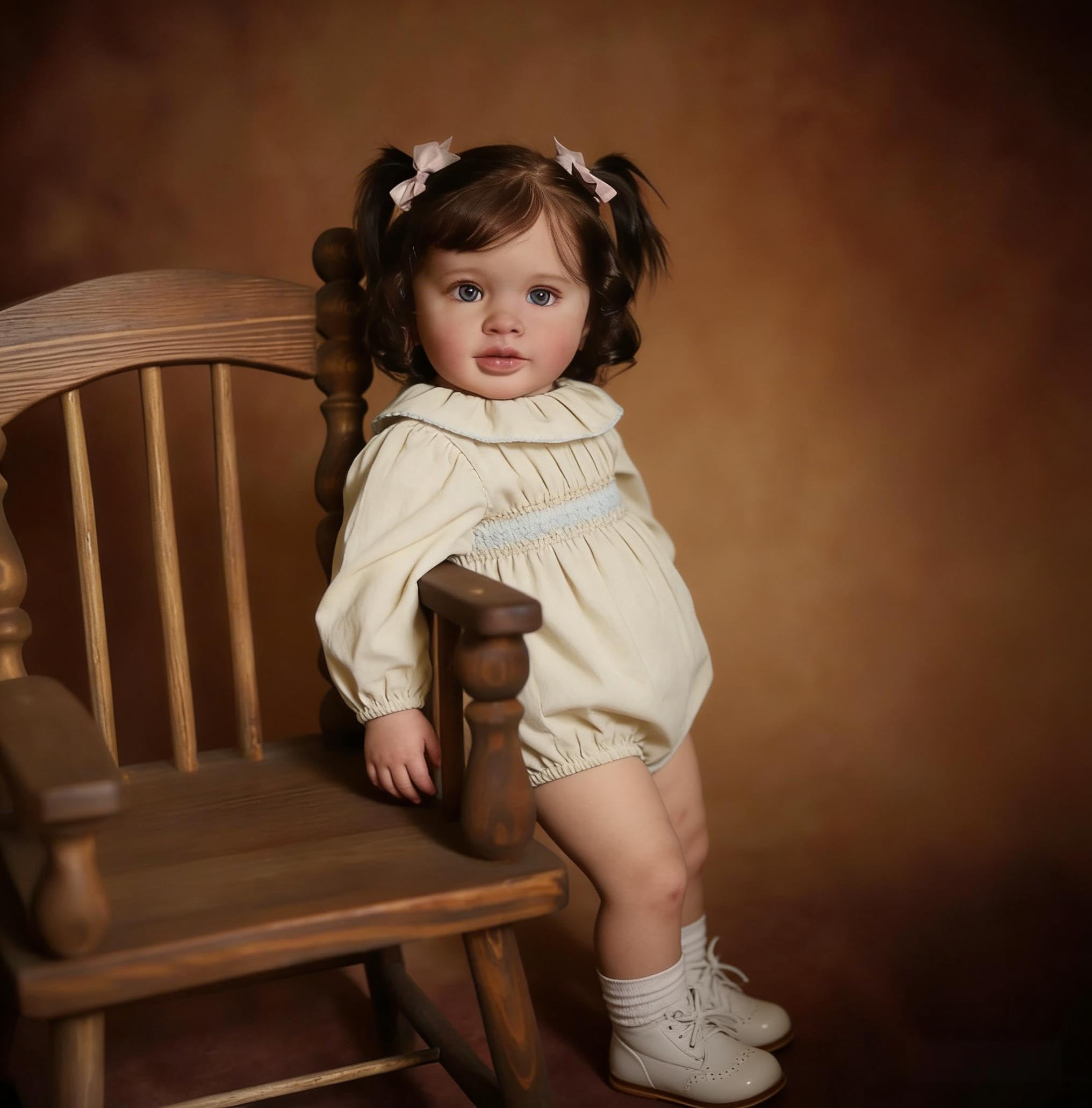 RXDOLL Bambole realistiche Reborn Toddler Pippa 66 cm Bambole Reborn Baby Bambole Ragazza Morbido Panno in Vinile Corpo Bambole Realistiche Che Sembrano Vita Reale Bambino Bambola per Ragazze 3+