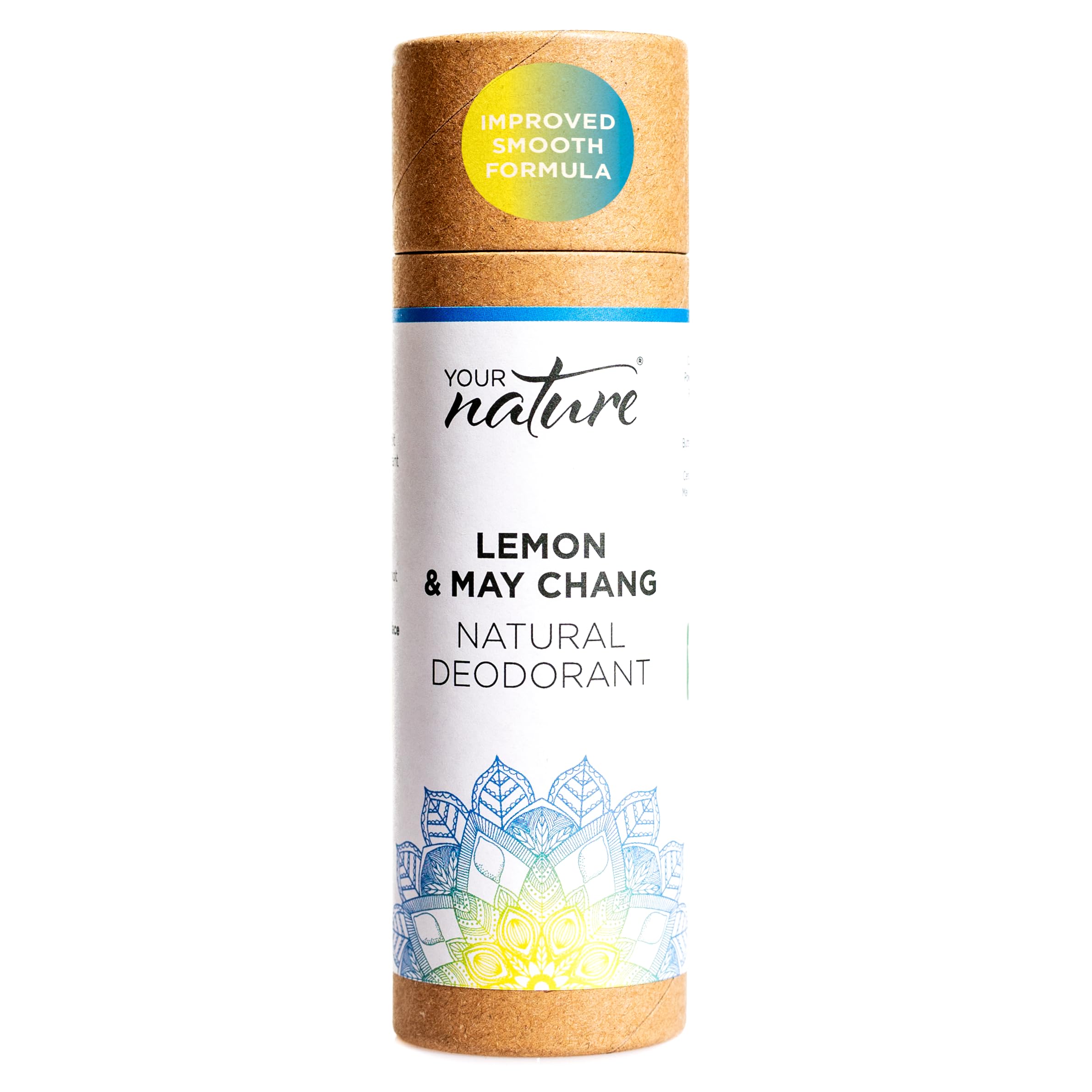 Your Nature Lemon & May Chang Natural Deodorant Stick β 70g, 100% Plastic Free, Recyclable, Toxin-Free, Vegan, Cruelty-Free, Eco-Friendly, Handmade in UK