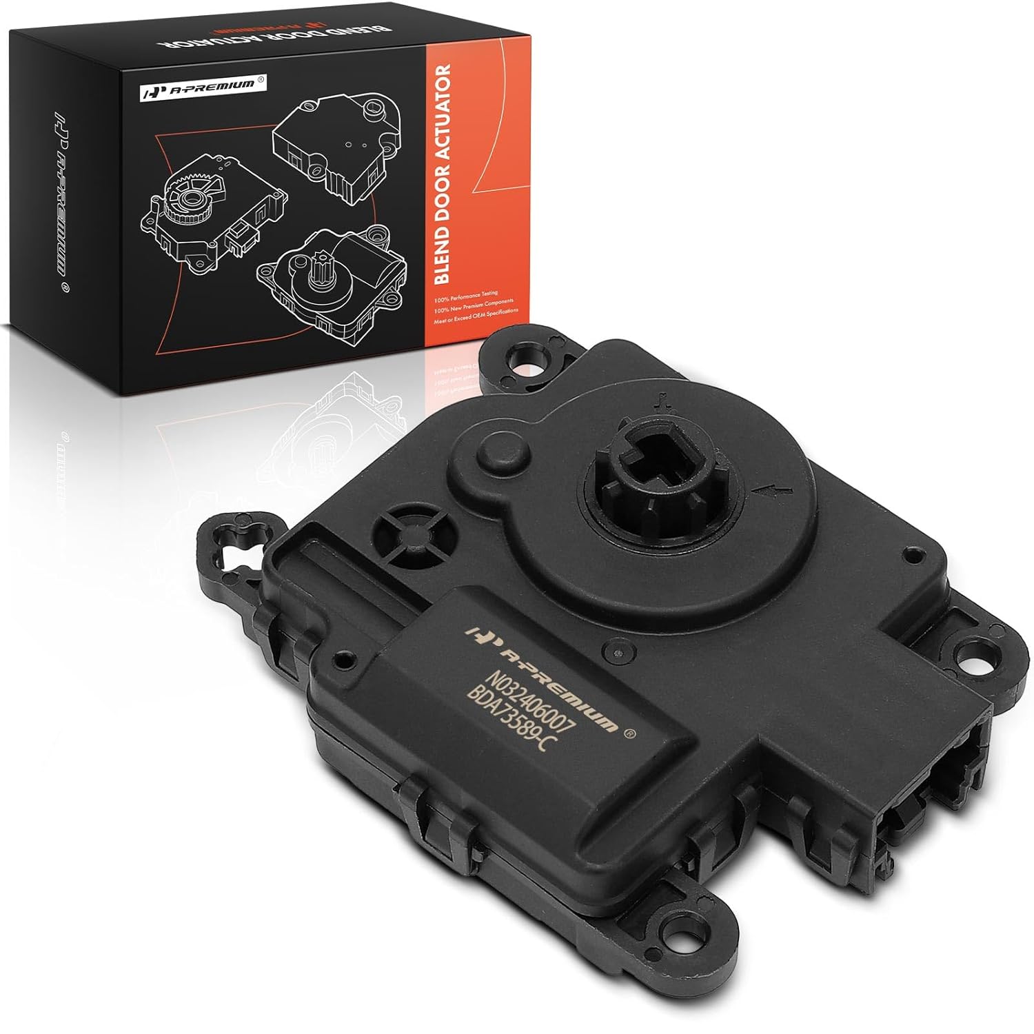 A-Premium HVAC Air Door Actuator Compatible with Ford Explorer, Escape, Mustang Mach-E & Ram 1500 Classic, 2500, 3500 & Chevrolet Malibu Limited & Buick Lacrosse & Cadillac XT4 & Lincoln Aviator