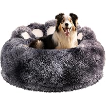 Cute Dog Bed Medium Large Size Dogs Beds Couch Pet Bed with Washable Removable Cover Egg Crate Foam Waterproof Orthopedic Dog BedsTie-Dyed Dark Grey,2XL