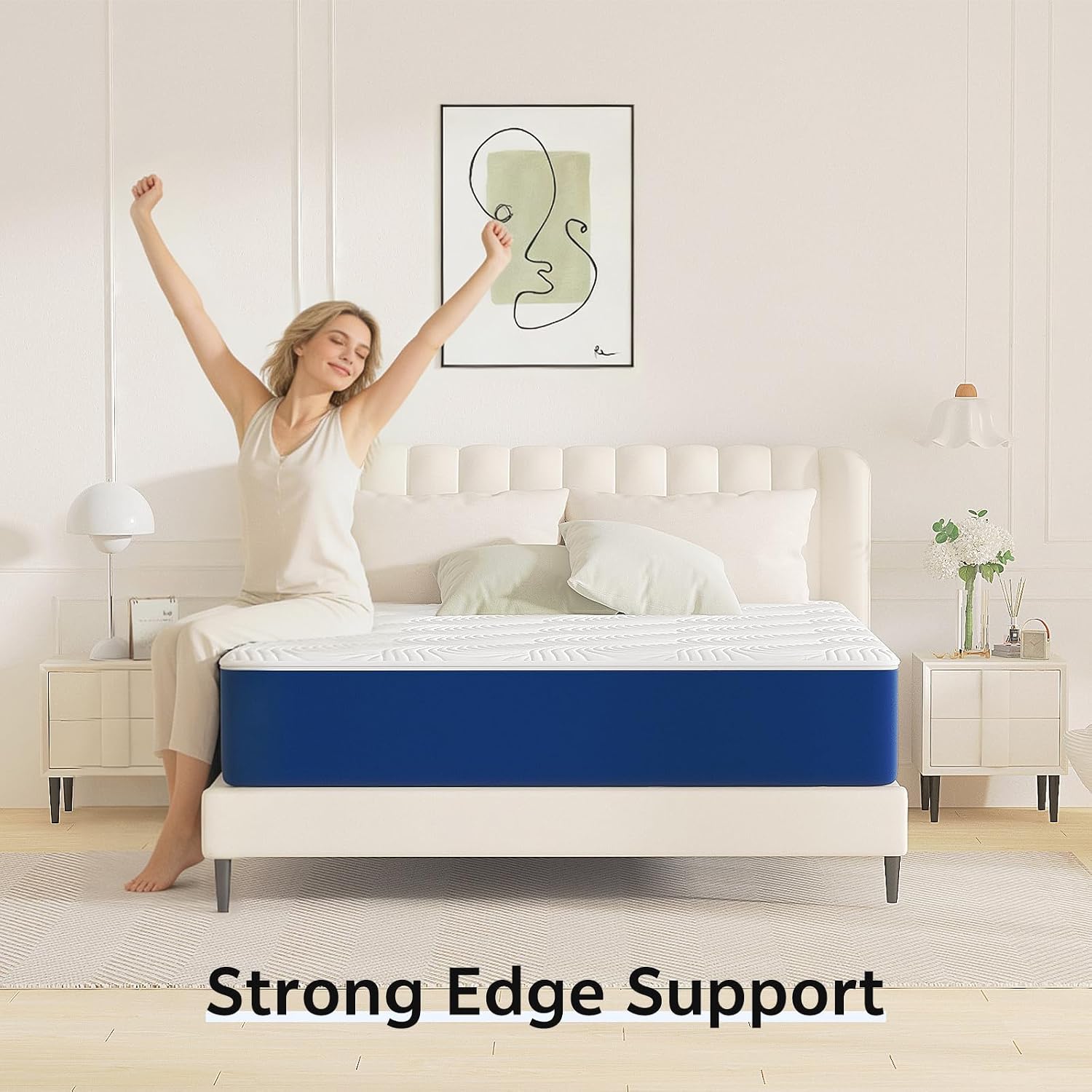 Full Size Mattress 10 Inch, Cooling Gel Memory Foam Mattress Full Size for Pressure Relief & Cool Fresh Sleep, Full Mattress with Removable Washable Cover, Edges Support, Medium Firm