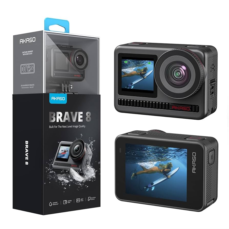 AKASO BRAVE8 アクションカム Amazon.com : AKASO Brave 8 4K60FPS Action Camera, 48MP Photo