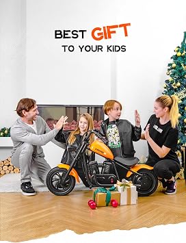 HYPER GOGO Cruiser 12 Plus - Kid's Motorbike (Dark Orange)