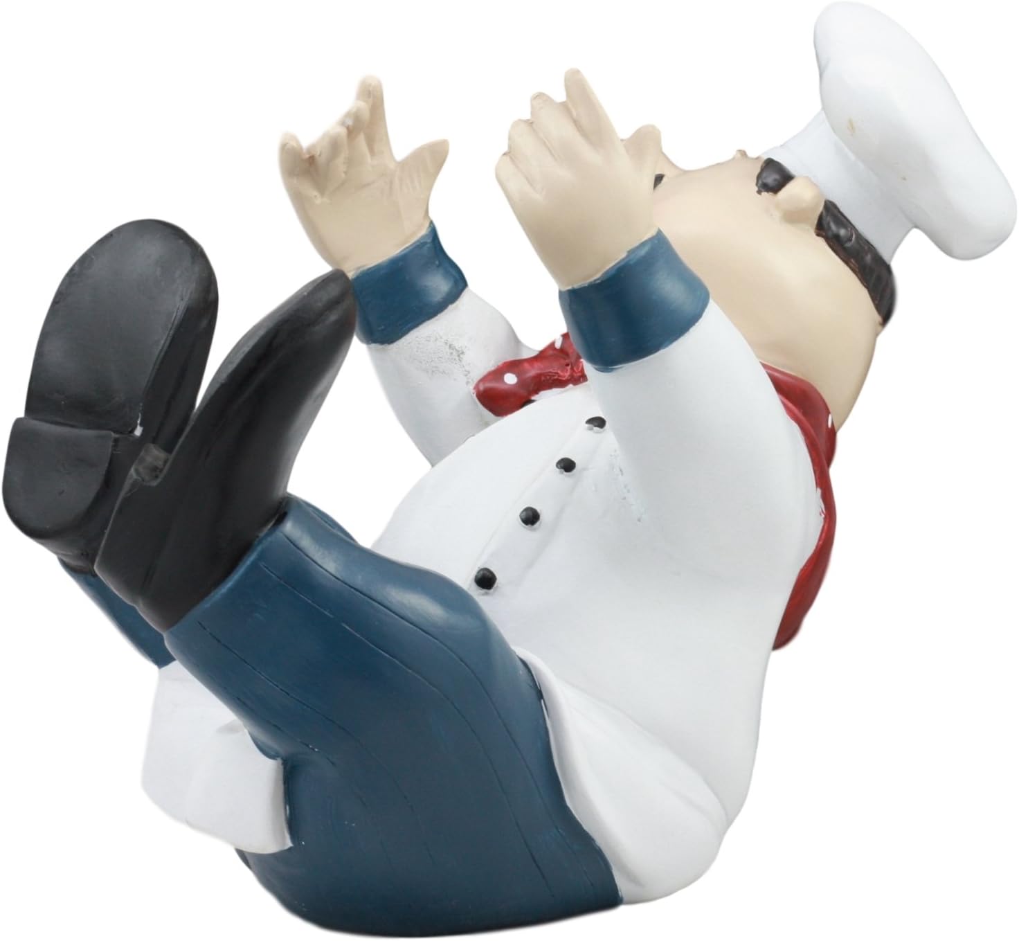 Ebros For The Love Of Wine Fat Chef Marco Hugging Wine Bottle Holder Figurine Kitchen Countertop Wine Cellar Hosting Table Decor Piece