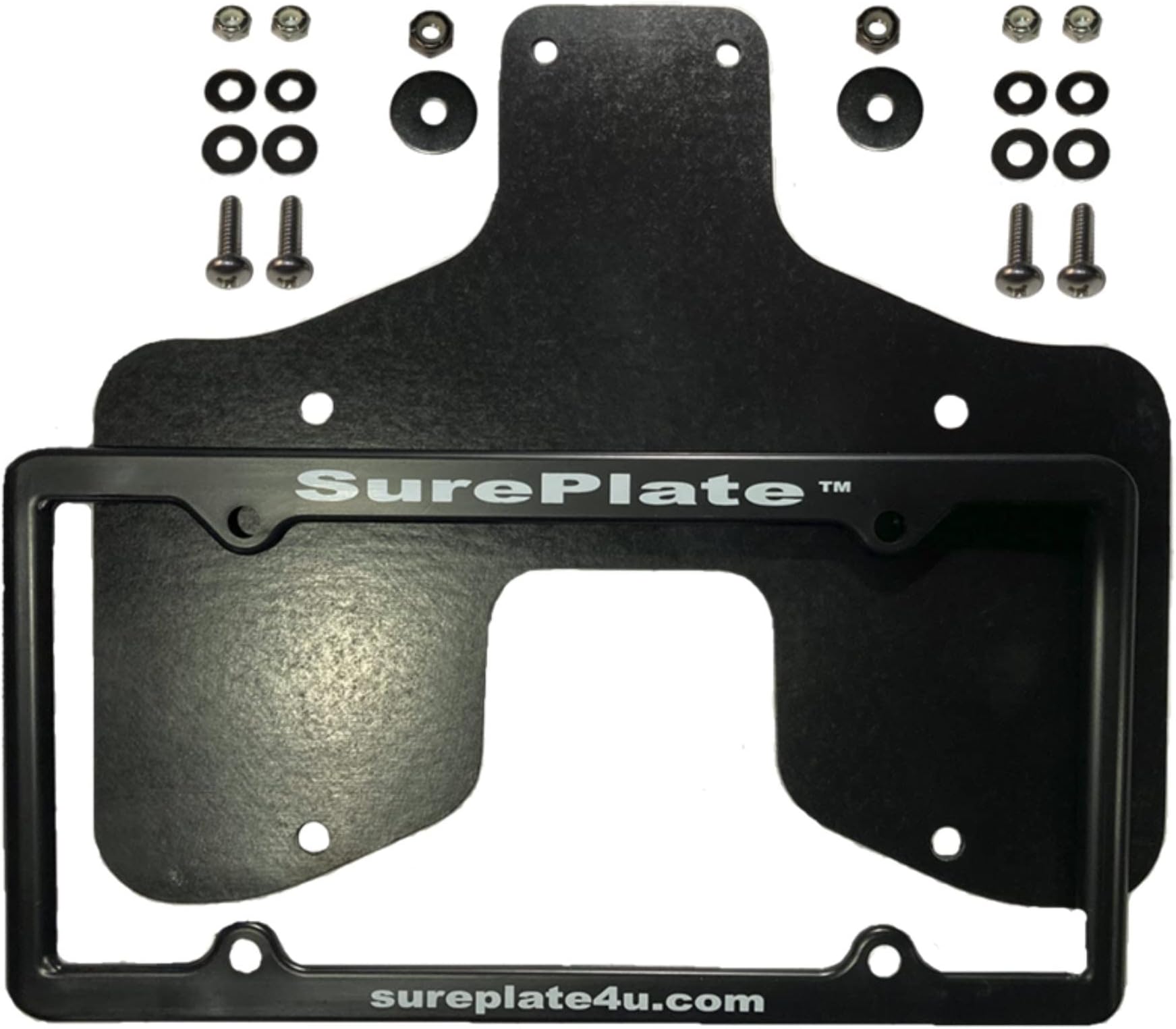 TM Trailer/Truck DM16004 Rubber License Plate Holder Bracket, Deluxe-Max, Frame