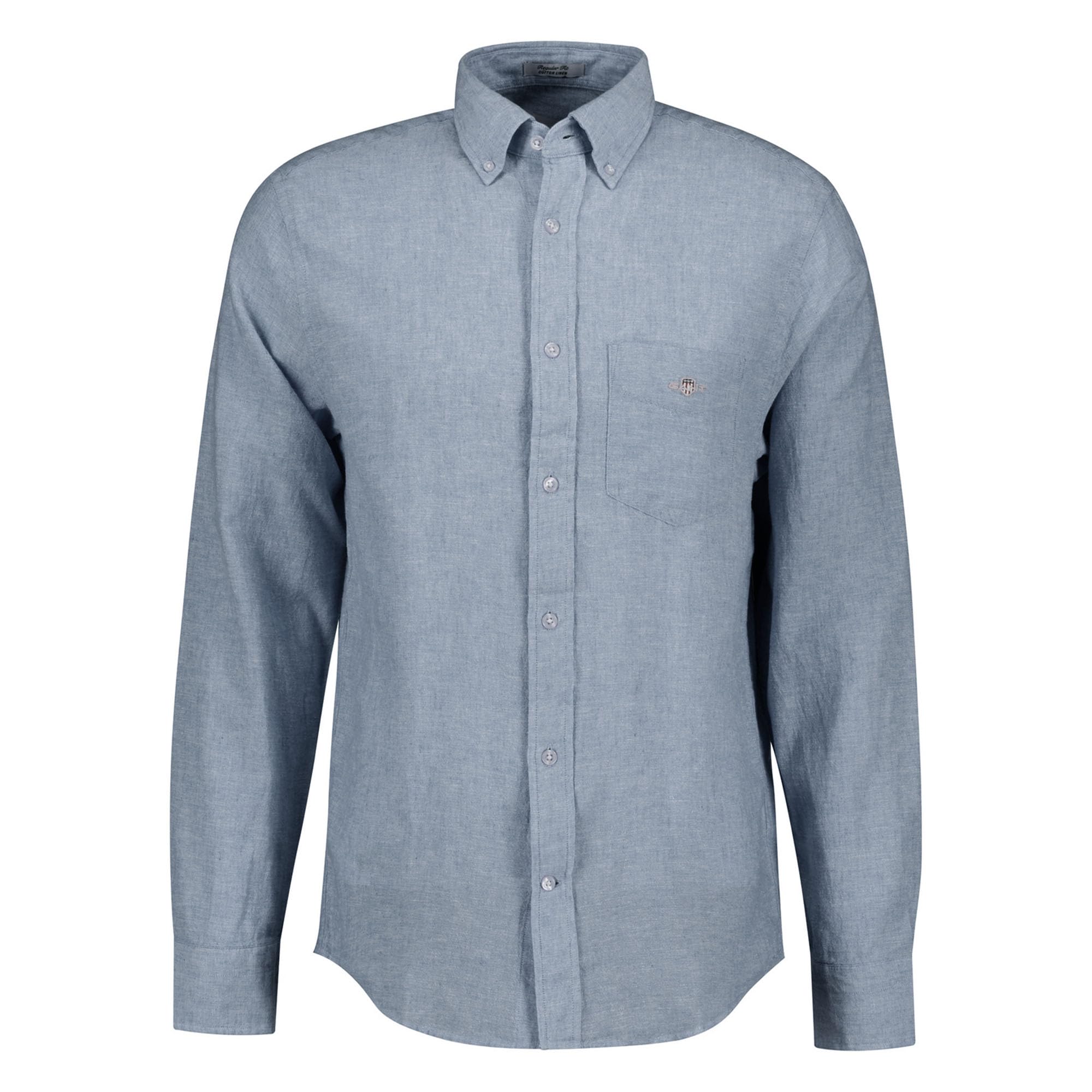 Gant Herren Reg Cotton Linen Shirt Hemd